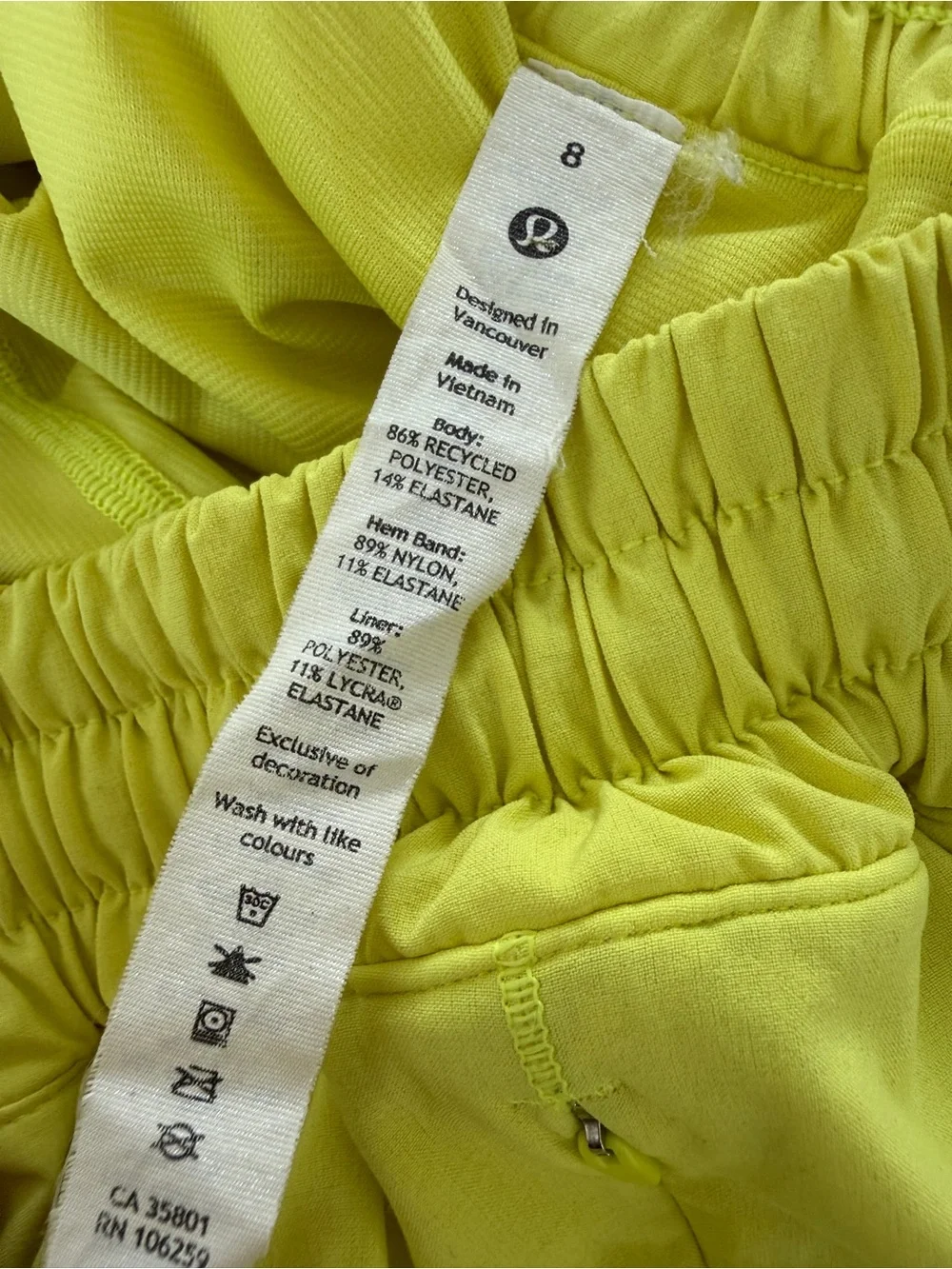 Lululemon Hotty Hot Low-Rise Lined Short 4" W7AVGT - Picture 7 of 8